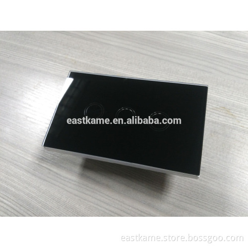 hot sell 3 Gang US wifi touch switch
